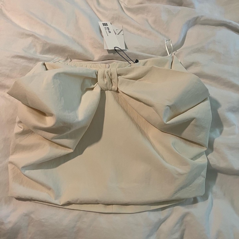 ZARA VOLUMINOUS MINI SKIRT - Picture 8 of 10